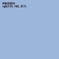 #9BB6D9 - Rock Blue Color Image