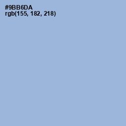 #9BB6DA - Rock Blue Color Image
