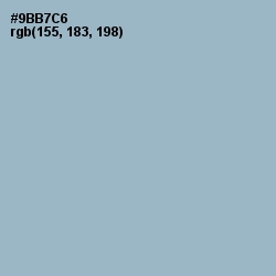 #9BB7C6 - Rock Blue Color Image