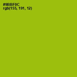 #9BBF0C - Citron Color Image