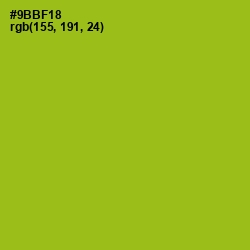 #9BBF18 - Citron Color Image