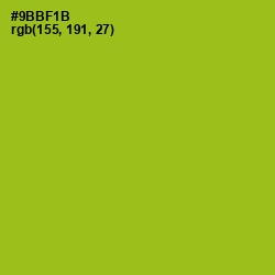 #9BBF1B - Citron Color Image