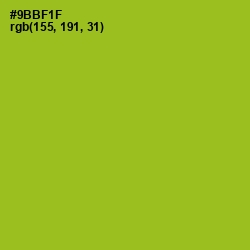 #9BBF1F - Citron Color Image