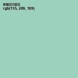 #9BD1BD - Algae Green Color Image