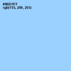 #9BD1FF - Cornflower Color Image