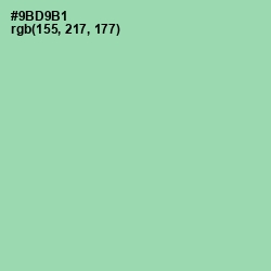 #9BD9B1 - Algae Green Color Image