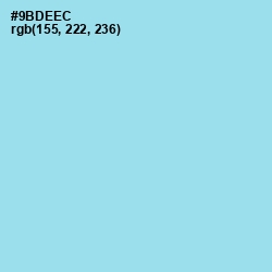#9BDEEC - Morning Glory Color Image