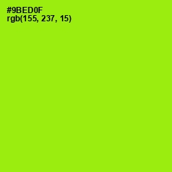 #9BED0F - Inch Worm Color Image