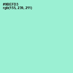#9BEFD3 - Riptide Color Image