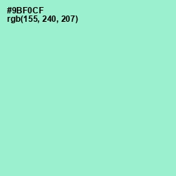 #9BF0CF - Riptide Color Image
