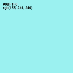 #9BF1F0 - Anakiwa Color Image
