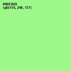 #9BF889 - Mint Green Color Image