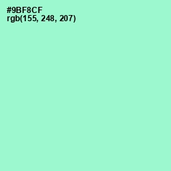 #9BF8CF - Riptide Color Image