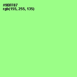 #9BFF87 - Mint Green Color Image