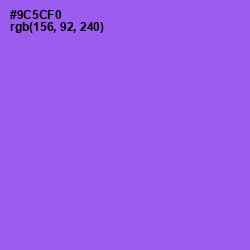 #9C5CF0 - Medium Purple Color Image