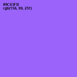 #9C63FB - Medium Purple Color Image