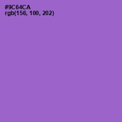 #9C64CA - Amethyst Color Image