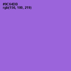 #9C64DB - Medium Purple Color Image