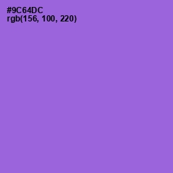#9C64DC - Medium Purple Color Image