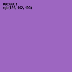 #9C66C1 - Amethyst Color Image