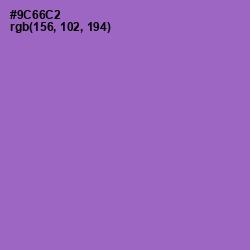 #9C66C2 - Amethyst Color Image
