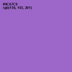 #9C67C9 - Amethyst Color Image