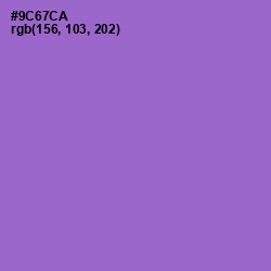 #9C67CA - Amethyst Color Image