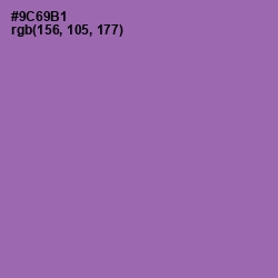 #9C69B1 - Wisteria Color Image