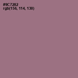 #9C7282 - Mountbatten Pink Color Image