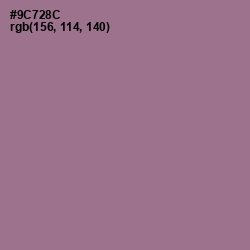 #9C728C - Mountbatten Pink Color Image