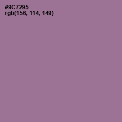 #9C7295 - Mountbatten Pink Color Image