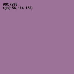 #9C7298 - Mountbatten Pink Color Image