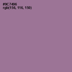 #9C7496 - Mountbatten Pink Color Image