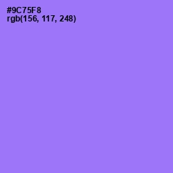 #9C75F8 - Medium Purple Color Image