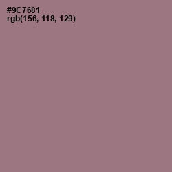 #9C7681 - Mountbatten Pink Color Image