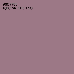 #9C7785 - Mountbatten Pink Color Image