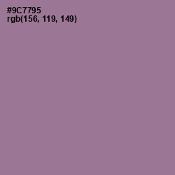 #9C7795 - Mountbatten Pink Color Image