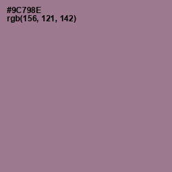 #9C798E - Mountbatten Pink Color Image
