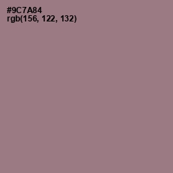 #9C7A84 - Mountbatten Pink Color Image