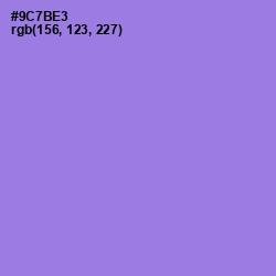 #9C7BE3 - Medium Purple Color Image