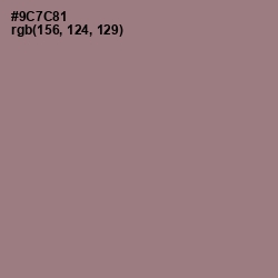 #9C7C81 - Mountbatten Pink Color Image