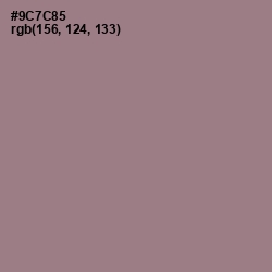 #9C7C85 - Mountbatten Pink Color Image