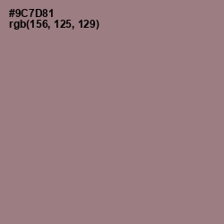 #9C7D81 - Mountbatten Pink Color Image