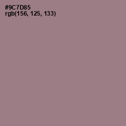 #9C7D85 - Mountbatten Pink Color Image