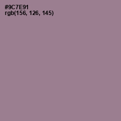 #9C7E91 - Mountbatten Pink Color Image