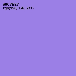 #9C7EE7 - Medium Purple Color Image