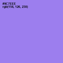#9C7EEE - Medium Purple Color Image