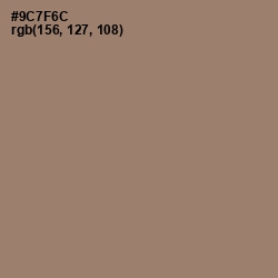 #9C7F6C - Almond Frost Color Image