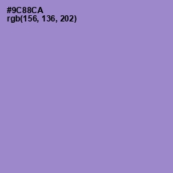 #9C88CA - Blue Bell Color Image