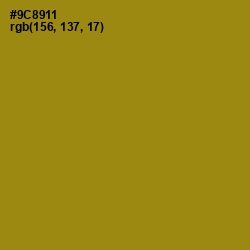 #9C8911 - Reef Gold Color Image